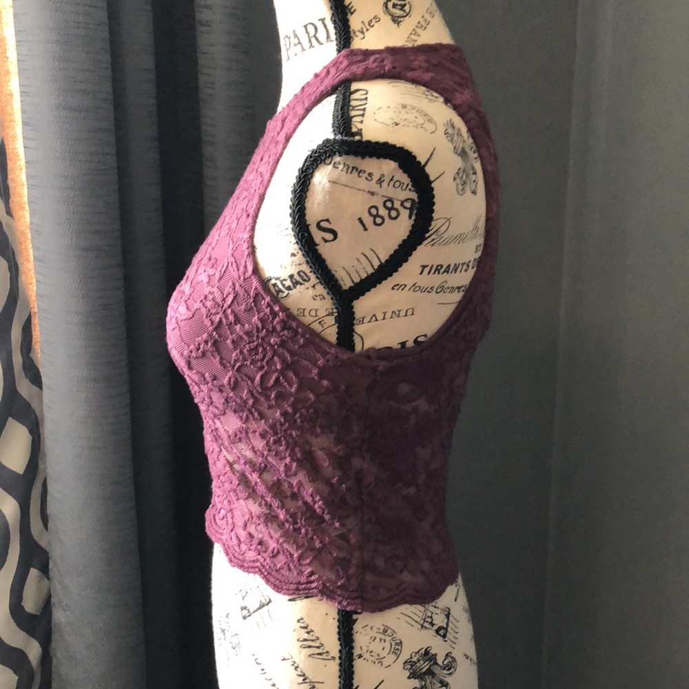Free people intimately laced crop tank top small - Picture 5 of 12